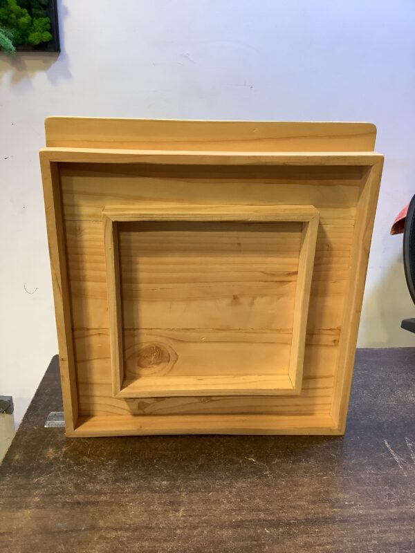 Pine wood photo frame