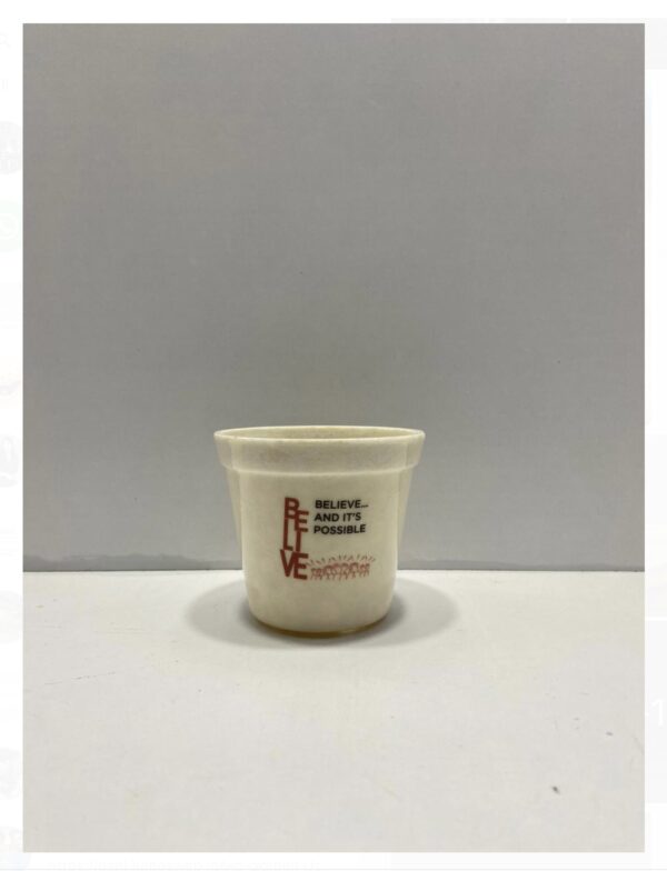 Melamine pots with wording